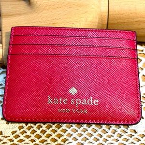 Kate spade pink slim card holder